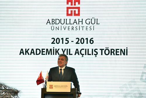 11. Cumhurbaşkanı Abdullah Gül, AGÜ'nün Akademik Yıl Açılış Törenine Katıldı